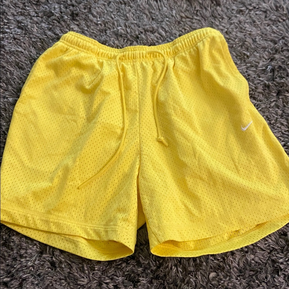 NWOT Boys Nike Bright Yellow Mesh Shorts